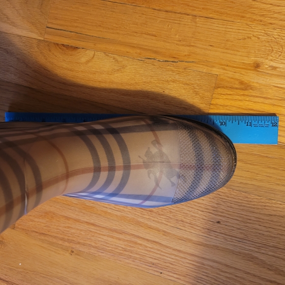 Chic Plaid Knee-High Rain Boots - Picture 8 of 8